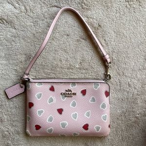 Coach Heart Wristlet